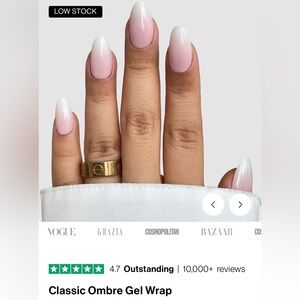 NEW Sassy Saints Gel Nail Wraps CLASSIC OMBRÉ